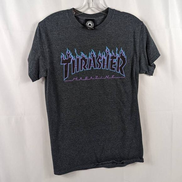 THRASHER Magazine S T-Shirt Tee Skate - Picture 1 of 6